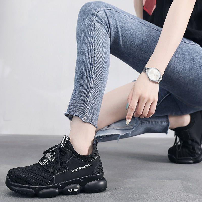INSULATED LABOR PROTECTION SHOES WOMENS FOUR SEASONS SPRING AND AUTUMN STEEL TOE ANTI-SMASHING STEEL PLATE OLD STEEL TOE TOE SAFETY WORK SHOES WOMENS LIGHTWEIGHT