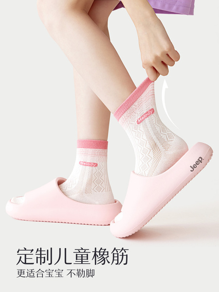儿童袜子女童夏季薄款网眼纯棉a类抗菌防臭吸汗大童宝宝袜子秋袜 — 3