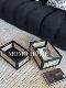 MOMO HOME Japanese-style solid wood storage basket black square storage box home storage