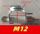 304 Thickened Stainless Steel Pipe Card Horse Riding Card U-shaped Pipe Card Semi-Circular Hoop Pipe Clutch Ohmka Saddle Card 4 points 6 points