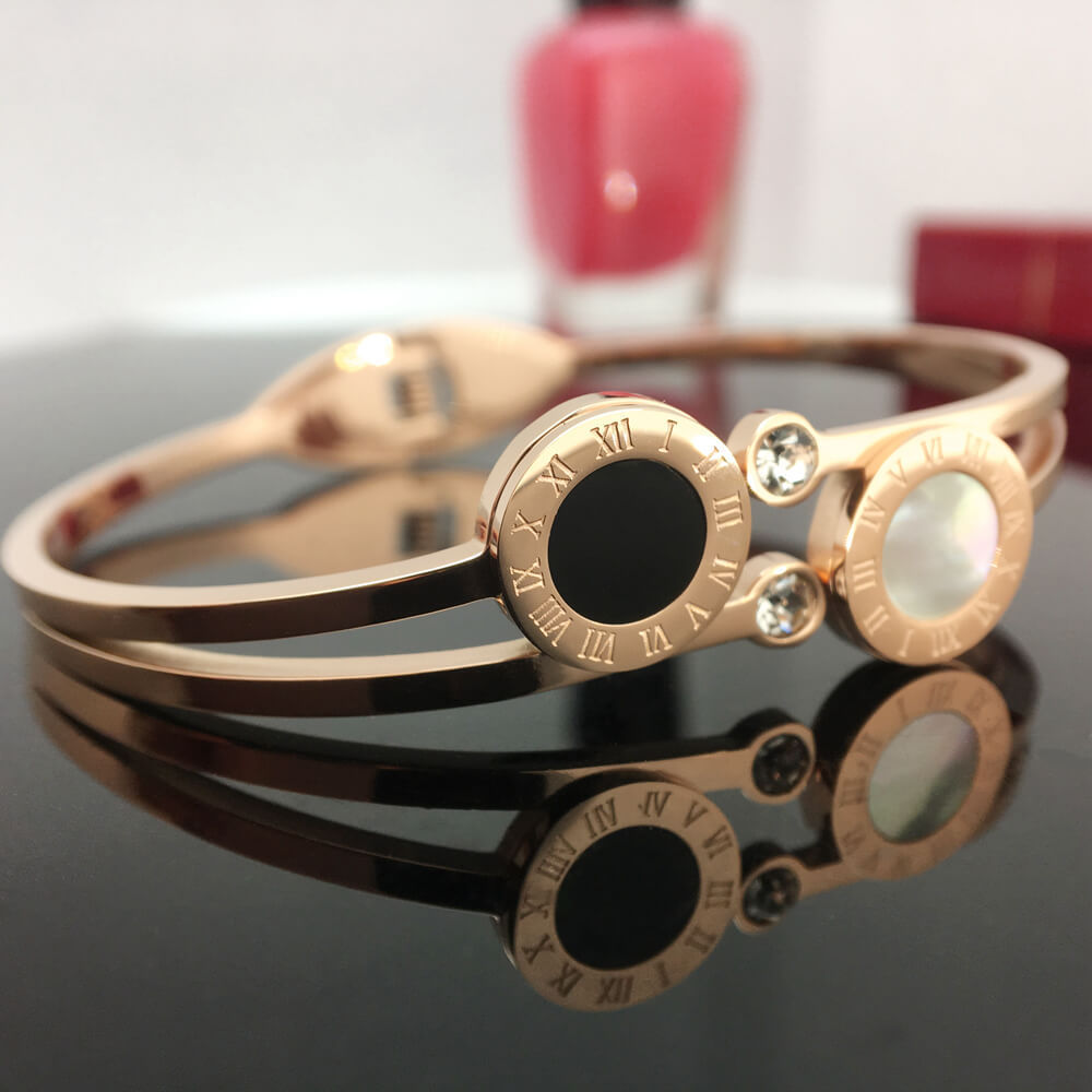 JAPANESE AND KOREAN VERSATILE PERSONALIZED HAND JEWELRY 18K GOLD-PLATED STAINLESS STEEL BRACELETS SIMPLE INTERNET CELEBRITIES THE SAME BRACELET TREND