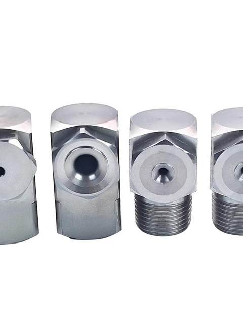 Stainless steel corner cone hollow solid cone side nozzle right angle L-shaped angle atomization spray cleaning nozzle