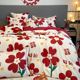 Wedding bedding four-piece set wedding red wedding room wedding quilt fur coat L sheet quilt cover big red wedding set