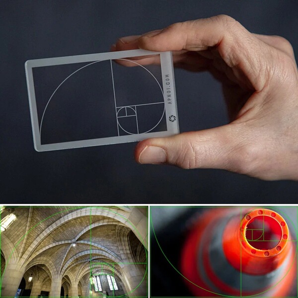 黄金比例取景定位尺 Fibonacci Composition View Finder