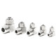 304 stainless steel fast twist right angle elbow terminal 90 degree bend nylon pipe PU tetrafluoro tube hose joint L-shaped