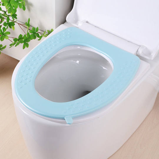 Les grands coussinets de toilette pour le printemps et l'été peuvent être lavés imperméables et gratuits pour Four Seasons Adhésif Coussin Adhésif Toard d'anneau de siège de toilette