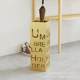 Creative letters golden wrought iron office umbrella rack foyer home decoration storage bucket umbrella company door hotel cross border