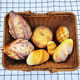 Picnic basket rattan supermarket shopping basket outdoor shopping basket imitation rattan storage basket pastoral picking basket