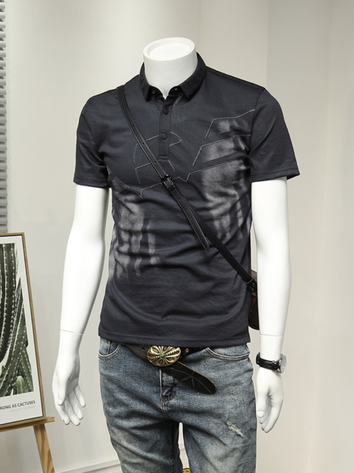 POLO SHIRT T-SHIRT MENS SUMMER 2023 NEW HIGH-END TOP TENCEL COTTON LINEN HALF SLEEVE BUSINESS CASUAL MENS TREND