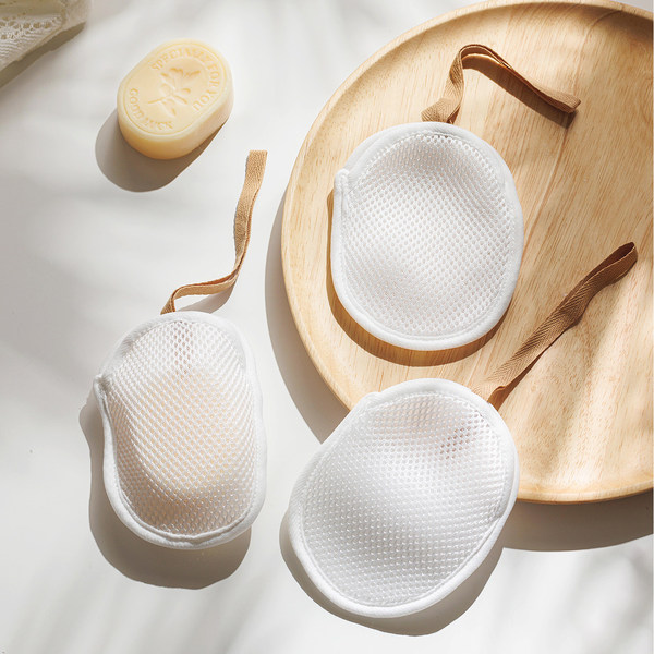 肥皂袋起泡网香皂打泡网搓澡洗澡洗脸专用网兜袋双面发泡网纱袋