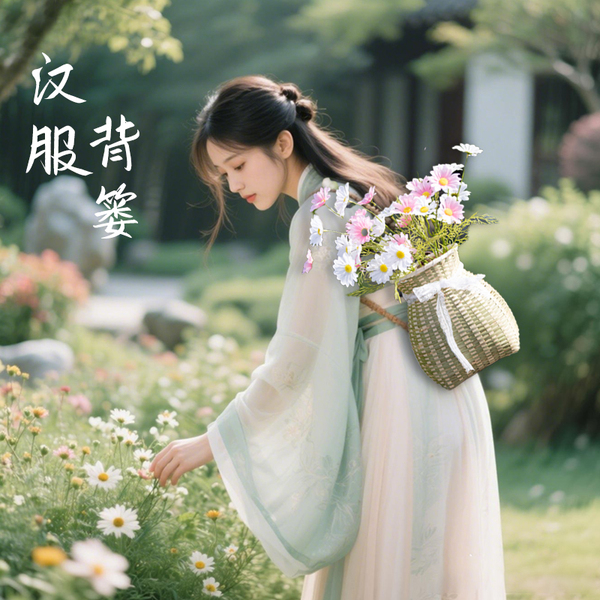 古风背篓道具竹编汉服拍照写真摄影儿童舞蹈表演小号藤编花篮采茶