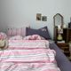 Spring and summer four-piece set of dopamine wash cotton 1.8 bedding quilt cover bed sheet quilt cover student dormitory three-piece set