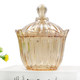 Creative European crystal glass candy jar large candy jar with lid candy box fruit tray household candy tray living room