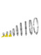 Stainless steel clamp water pipe tightening hose American powerful throat clamp hose quick installation fixed oil pipe clamp clamp