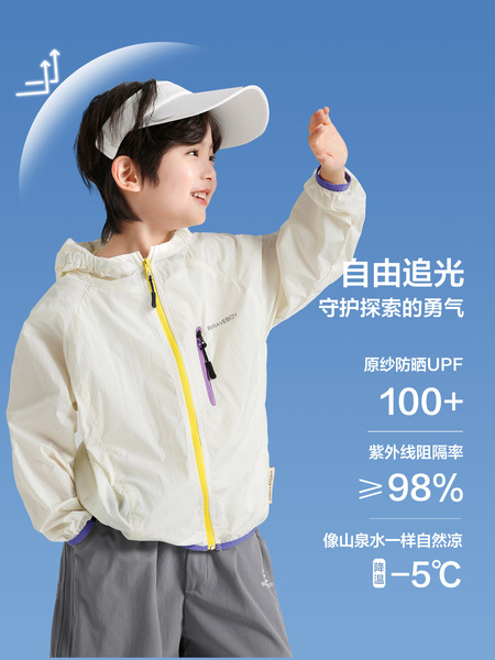 海妈家儿童防晒衣夏季2026夏装新款皮肤衣女童轻薄外套男童防晒服 — 2
