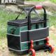 Plastic bottom tool kit pull rod large capacity square bag sturdy and durable Electrician woodworking tool storage bag hardware bag