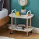 Simple side table movable storage rack mini sofa table square table bedside ins corner table storage rack small cart