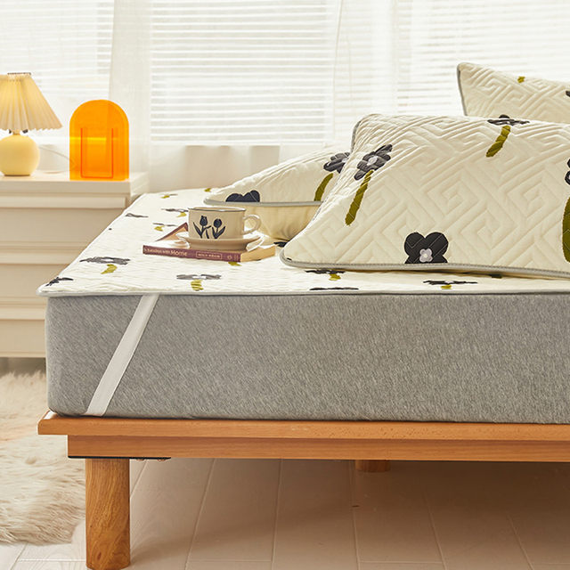 0J0 bed cover tatami cotton sheet three-piece set thickened bed cover pure cotton soft mattress four seasons