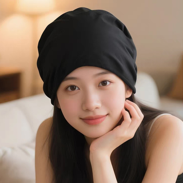 双层棉月子帽秋冬产妇纯色睡觉可戴产后防风保暖大头围孕妇帽子女 — 5