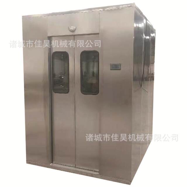 Stainless steel air shower room for production purification automatic blowing food factory air shower room fully automatic double air shower channel