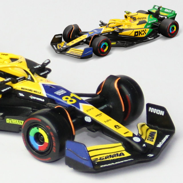 1 43 McLaren MCL38 Monaco Station Sena Formula 1 F1 Racing Model Norris
