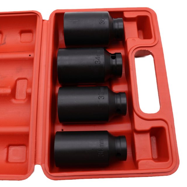 1/2 4-piece pneumatic extended sleeve Wind cannon spiral auto repair set tool machine repair sleeve set