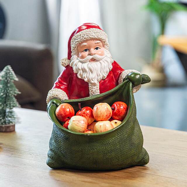 Santa Claus storage ornaments living room coffee table decoration model room window decoration scene decoration Christmas gift