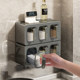 Spot quick delivery kitchen salt seasoning can storage without punching wall-mounted oil, salt, sauce, vinegar storage rack seasonings with