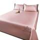 Summer cool mat ice silk mat sheet three-piece set can be washed by machine-washed pink summer cold mat sheet single foldable