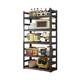 Fenced kitchen storage rack floor-standing multi-layer microwave oven storage rack household storage warehouse rack