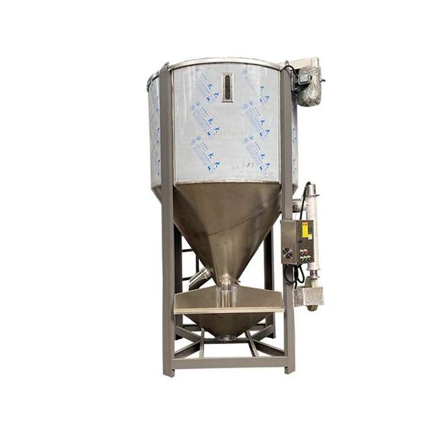 Large vertical mixer Plastic pellet drying mixer 5 tons 8 tons Stainless steel mixing barrel homogenization warehouse spot