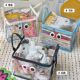 Transparent book storage box Large size book box Student-packing book storage artifact used books dustproof cleaning bag foldable