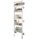 Bathroom door rear storage rack without punching on the wall narrow shelf multi-function bathroom toilet toilet storage rack