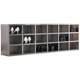 Stainless steel shoe cabinet dust-free purification workshop employee shoe replacement stool food electronics factory double-sided door shoe cabinet
