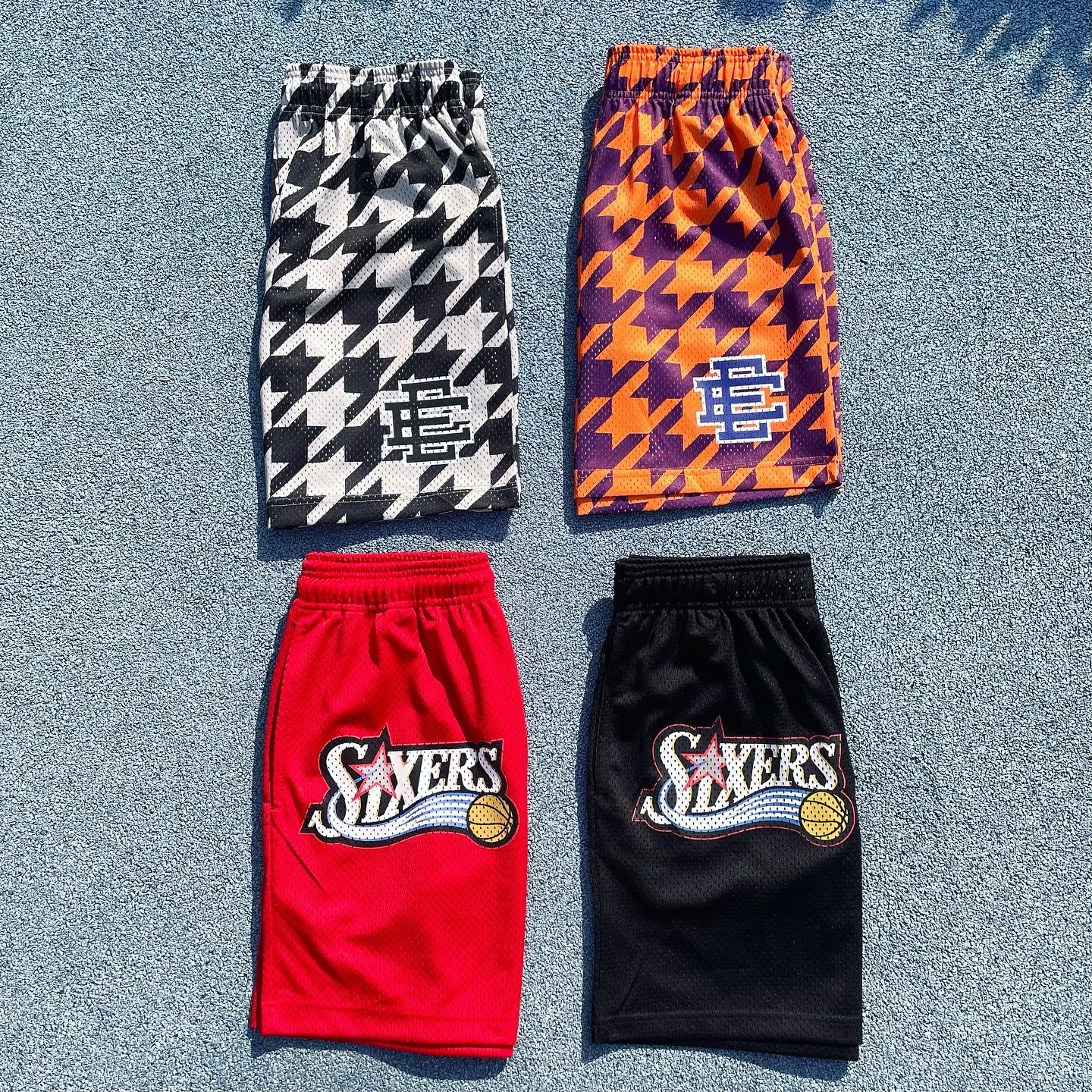 SERPENTINE CLOUDS MAPLE SNOW MOUNTAIN EE GECKO SHORTS AMERICAN 76ERS HOUNDSTOOTH