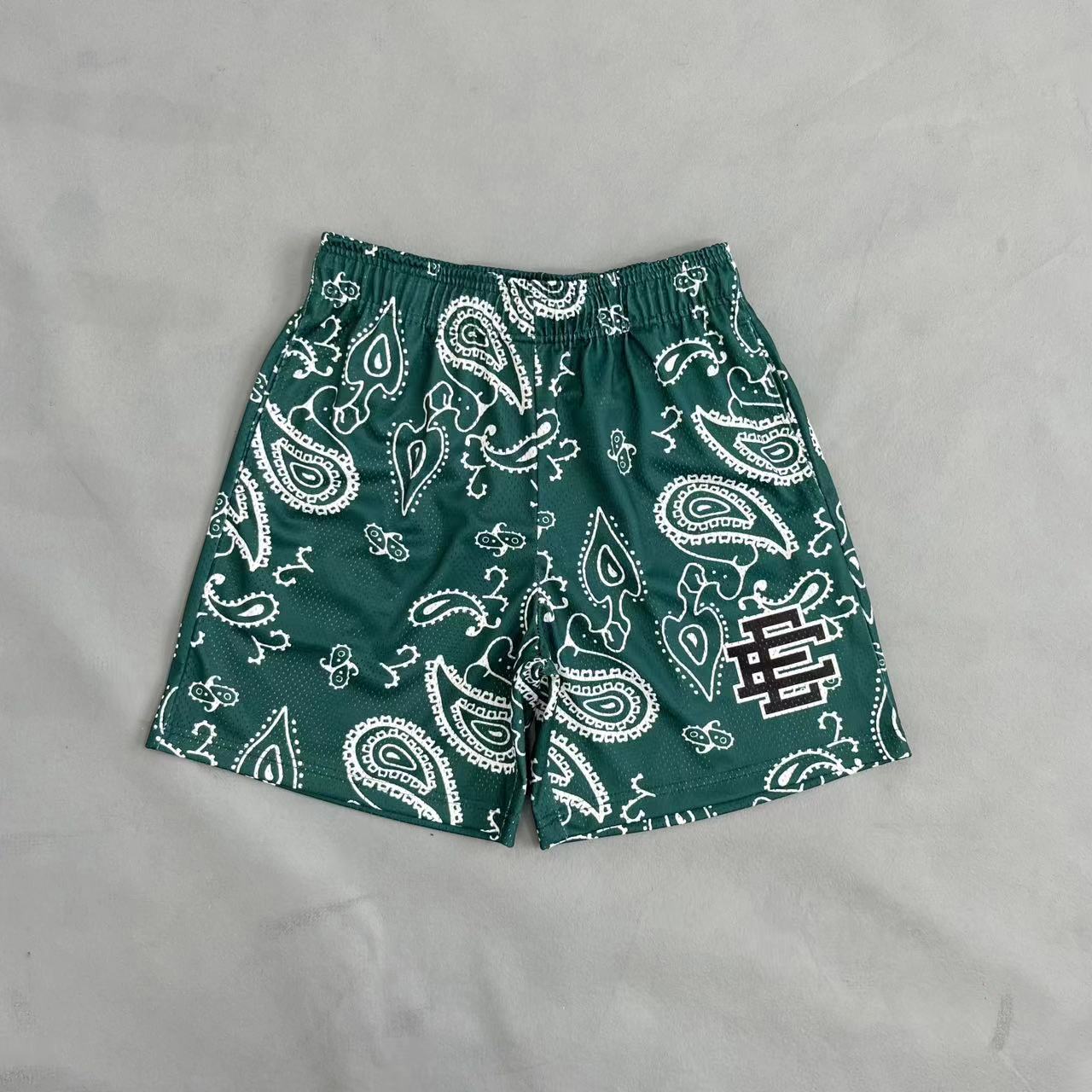 CASHEW FLOWER SERIES EE BONE SHORTS MENS AND WOMENS COUPLES EUROPEAN AND AMERICAN BEACH SPORTS BASKETBALL PANTS