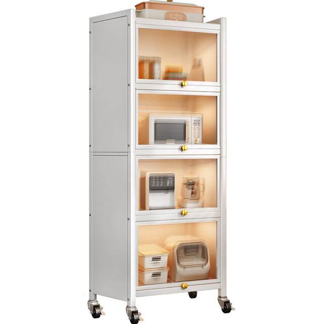 Kitchen storage rack floor-standing multi-layer storage cabinet cabinet dining edge gap storage cabinet seasoning gap storage cabinet