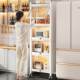 Kitchen storage rack floor-standing multi-layer storage cabinet cabinet dining edge gap storage cabinet seasoning gap storage cabinet