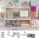 Ins wind desktop student storage rack multifunction desk cosmetics organization storage rack dormitory stationery storage box