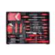 Home 187PCS drawer box hardware tool combination repair sleeve joint rod Mars batch head automobile safe aluminum box wrench