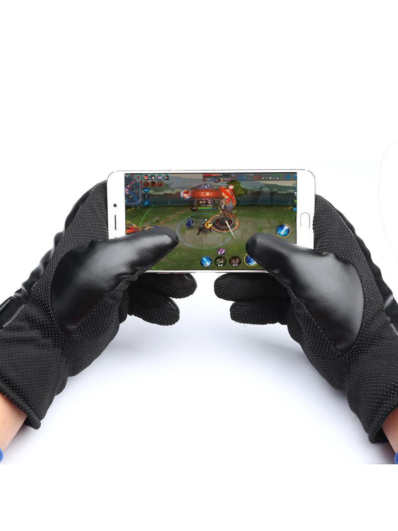 COWHIDE RIDING GLOVES COWHIDE GLOVES MENS WINTER WIND AND COLD SKI CYCLING WARM FLEECE THICKENED WINTER GLOVES