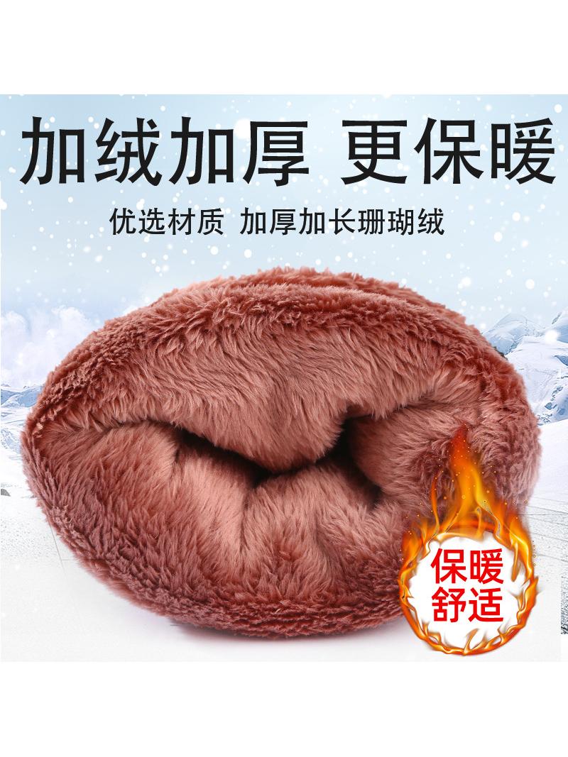 COWHIDE RIDING GLOVES COWHIDE GLOVES MENS WINTER WIND AND COLD SKI CYCLING WARM FLEECE THICKENED WINTER GLOVES