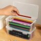 Pen box storage box organizer pencil box storage mark pen large capacity pen bag pencil storage box transparent stationery box