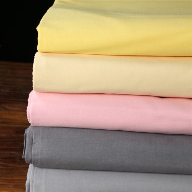 Special clearance fabric 100% cotton t solid color summer big bed white twill pure cotton bed sheet pillowcase three-piece set
