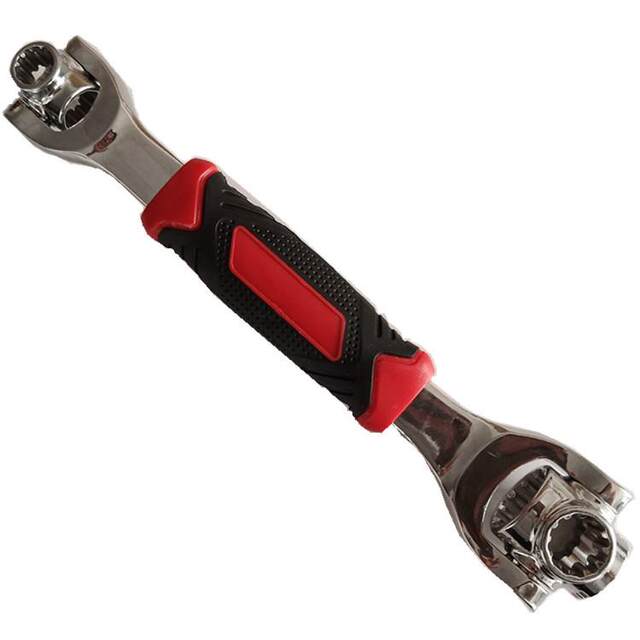 Multifunctional eight-in-one multifunctional 48-in-1 rotary dog ​​bone 52 and 1 wrench hardware tool