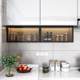 Rtd thin small room style adjustable cabinet kitchen hanging cabinet 224 storage rack on top of the cabinet oil and salt storage wall box cabinet with door