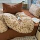 Class A bed four-piece set cotton 2024 new bed sheets quilt covers quilt covers bedding supplies student dormitory three-piece set 4
