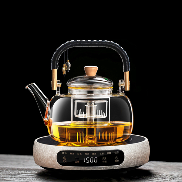 玻璃煮茶壶蒸煮一体2026新款电陶炉加厚烧水泡茶壶茶具煮茶器套装