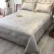 Ice silk mat three-piece set washable u foldable soft bed E mat home summer machine washable sheets bed skirt