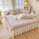 Spot Princess Fengliang F Doudou Ice Silk Cool Mat Three-piece Set Summer Household Washable Bed Sheet Y Bed Skirt Bed Cover